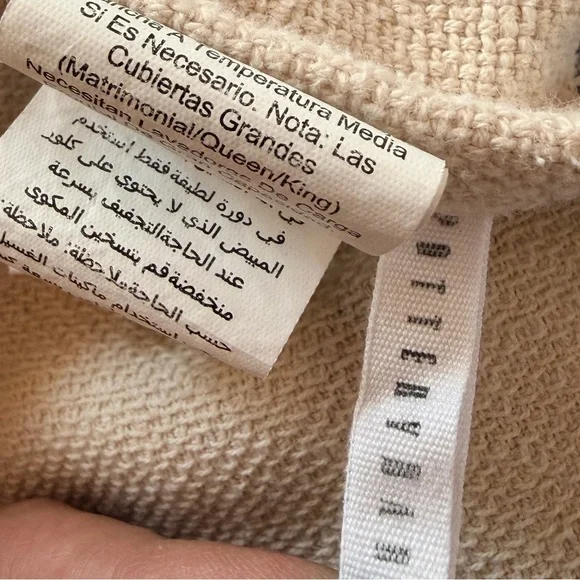 Pottery Barn Buffalo Check Duvet Cover King/Cal King Black Ivory 100% Cotton - Picture 10 of 12